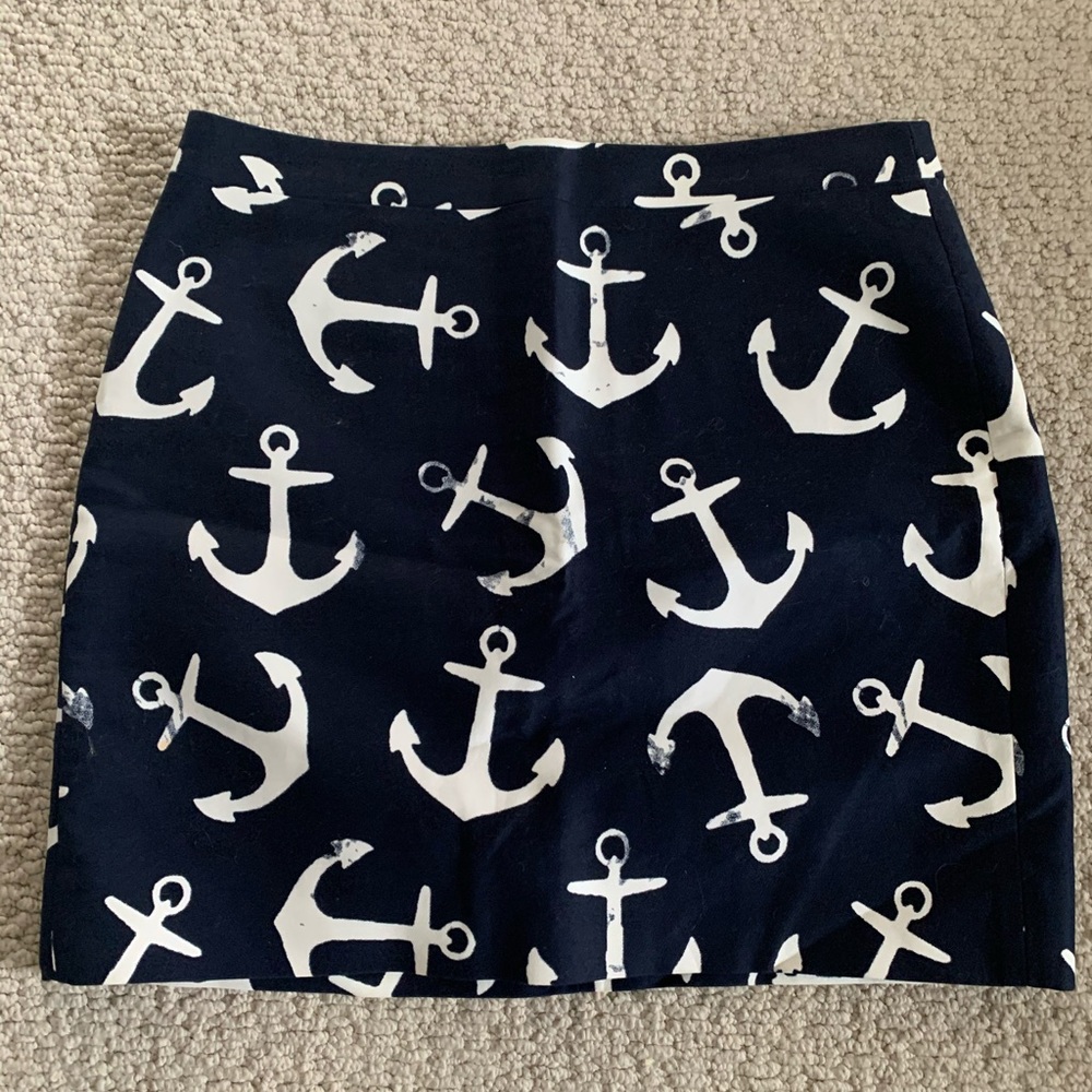 J Crew Nautical mini skirt
